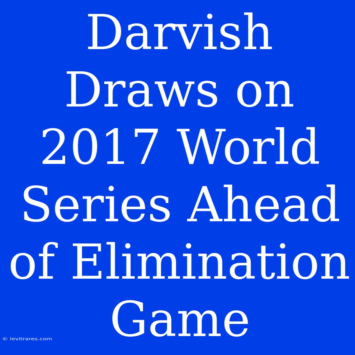 Darvish Draws On 2017 World Series Ahead Of Elimination Game