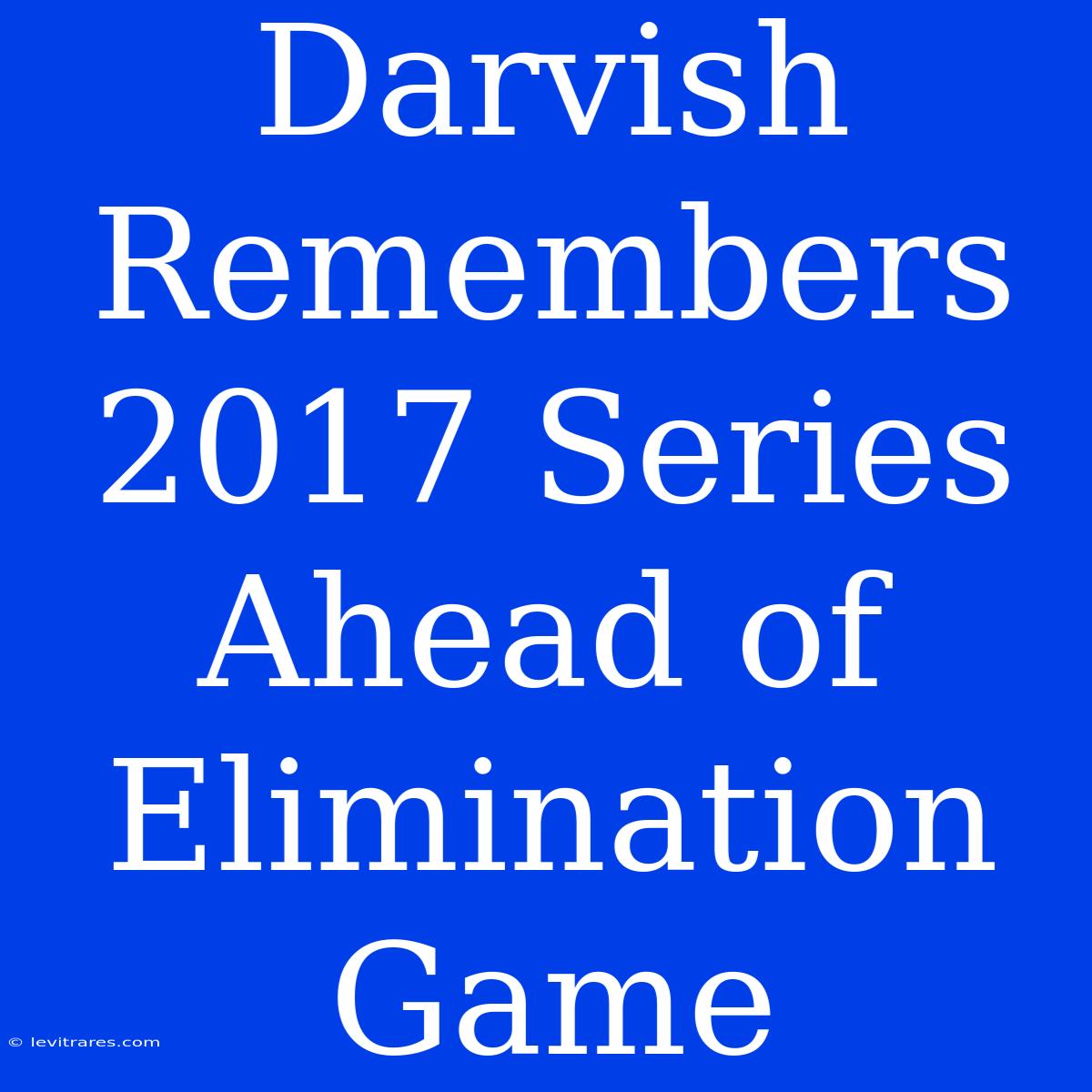 Darvish Remembers 2017 Series Ahead Of Elimination Game