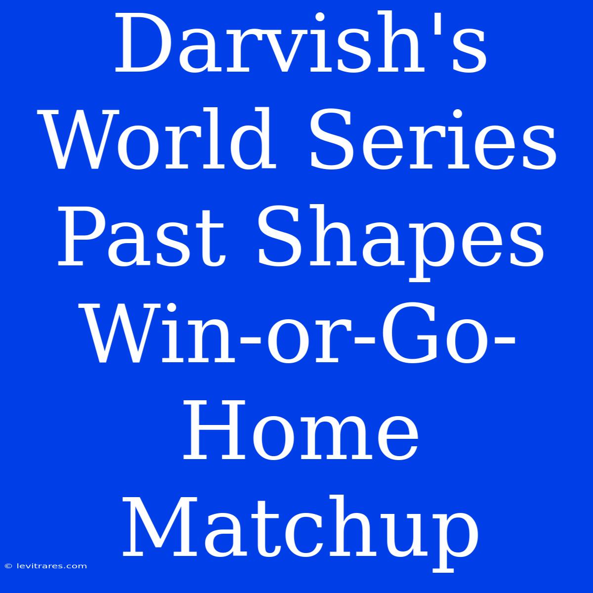 Darvish's World Series Past Shapes Win-or-Go-Home Matchup