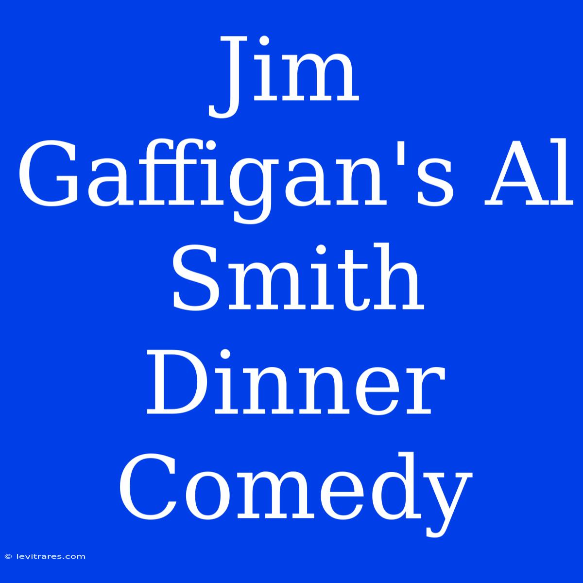 Jim Gaffigan's Al Smith Dinner Comedy