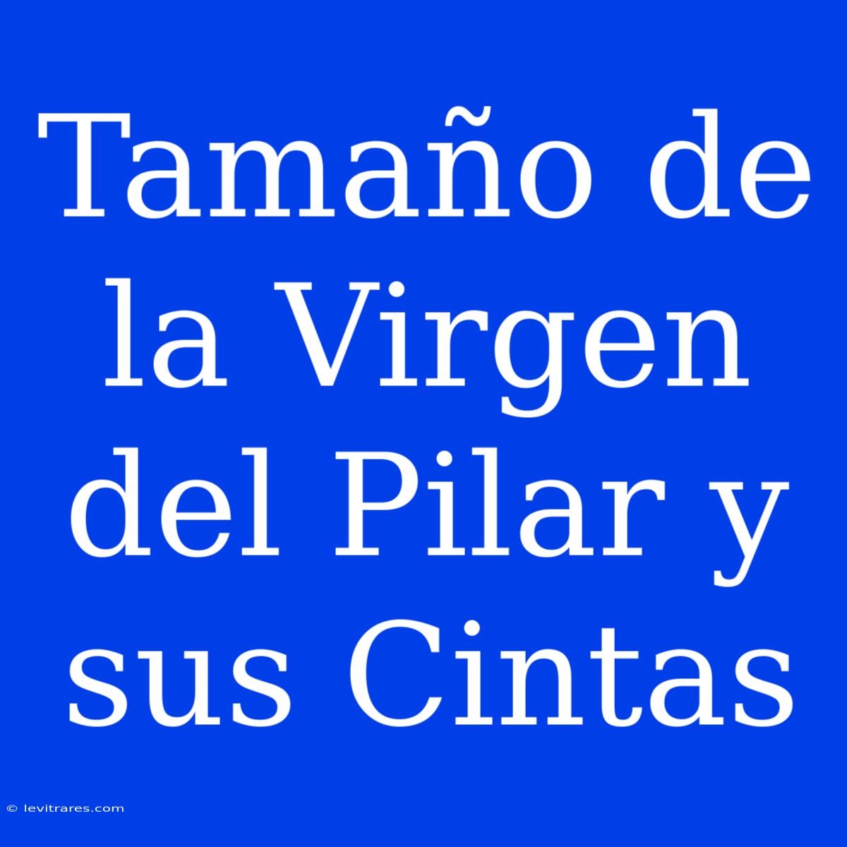 Tamaño De La Virgen Del Pilar Y Sus Cintas